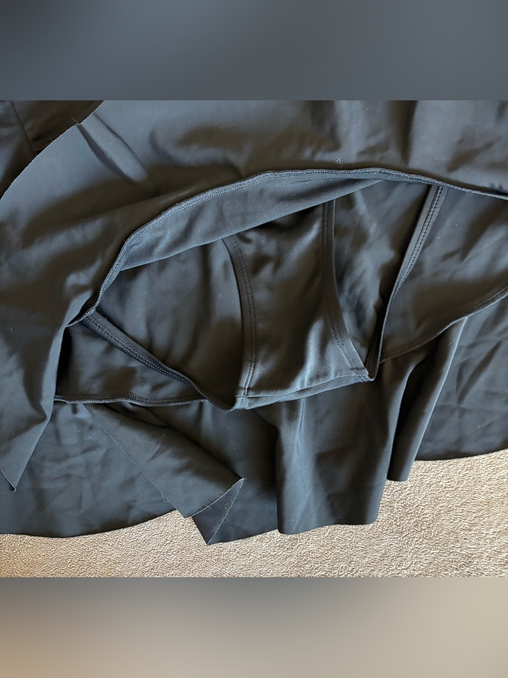 Athleta Black Ruffle Swim Skirt - Picture 4 of 6